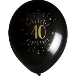 Ballonger 40 År Birthday Party Guld