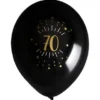 Ballonger 70 År Birthday Party Guld
