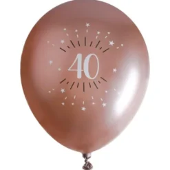 Ballonger 40 År Birthday Party Roseguld