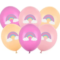 Ballonger Regnbåge Mix 6-pack