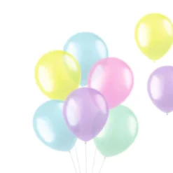 Ballonger Transparent Pastell Mix
