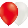 Ballonger Vita/Röda (10-pack)