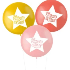 Ballonger XL You Are A Star Rosa/Röd/Gul