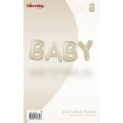 Ballonggirlang Baby Krämfärgad