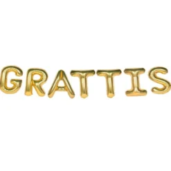 Ballonggirlang Grattis Guld