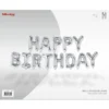 Ballonggirlang Happy Birthday Silver