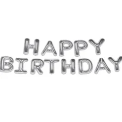 Ballonggirlang Happy Birthday Silver