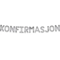 Ballonggirlang Konfirmasjon Silver