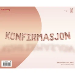 Ballonggirlang Konfirmasjon Roséguld