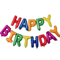 Ballonggirlang Regnbåge Happy Birthday
