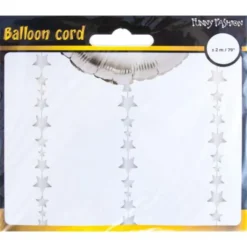 Ballongsnöre Stjärnor Silver