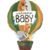 Ballong Welcome Baby Varmluftsballong Djungel 43 x 60 cm