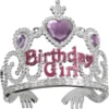 Birthday Girl Tiara med Lila Stenar