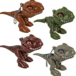 Bitande Dinosaurie Nyckelring