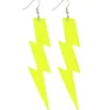Blixt Örhängen Neongul
