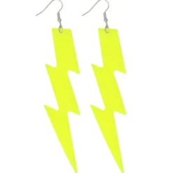 Blixt Örhängen Neongul