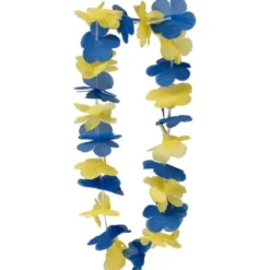 Blomhalsband Gul/Blå 100 cm