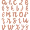 Bokstavsballonger Script Roséguld (Bokstav A)