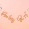 Bokstavsgirlang Baby Girl Stork