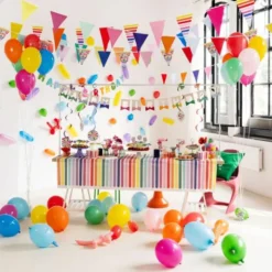 Bokstavsljus Happy Birthday Stripetastic
