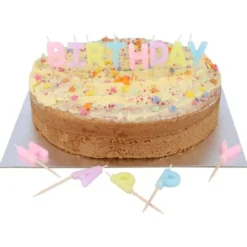 Bokstavsljus Happy Birthday Pastell