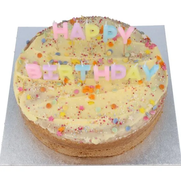 Bokstavsljus Happy Birthday Pastell