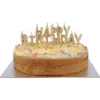 Bokstavsljus Happy Birthday Guld