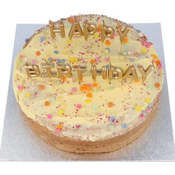 Bokstavsljus Happy Birthday Guld