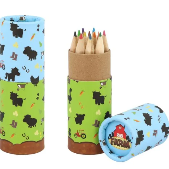 Bondgård Färgpennor i Tub 8 cm 12-pack