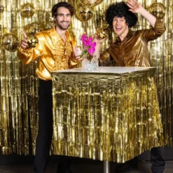 Bordskjol Fransar Metallic Guld 300x74 cm