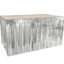 Bordskjol Fransar Metallic Silver 300x74 cm