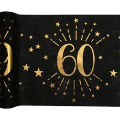 Bordslöpare 60 År Birthday Party Guld