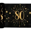 Bordslöpare 80 År Birthday Party Guld