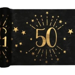 Bordslöpare 50 År Birthday Party Guld