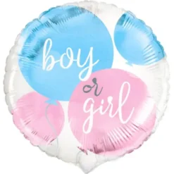 Boy or Girl Folieballong Blå & Rosa