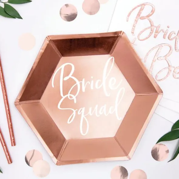Bride Squad Tallrikar