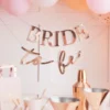Bride To Be Banderoll Roseguld