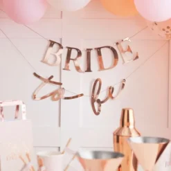 Bride To Be Banderoll Roseguld