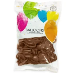 Bruna Miniballonger Brown 100-pack