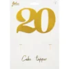 Cake Topper Guld 20