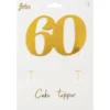 Cake Topper Guld 60