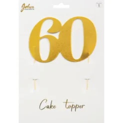 Cake Topper Guld 60