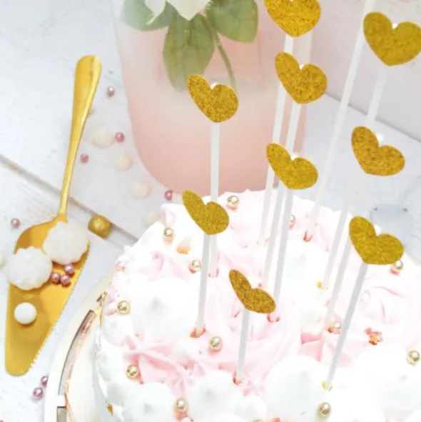 Cake Toppers Guldhjärtan