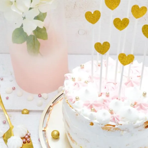Cake Toppers Guldhjärtan