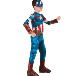 Captain America Dräkt Barn Medium (Medium (5-6 år))
