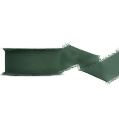 Chiffongband Flaskgrön 40 mm