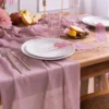 Chiffong Bordslöpare Lavendelrosa