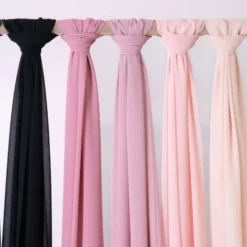 Chiffong Bordslöpare Lavendelrosa