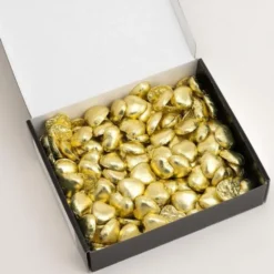 Chokladhjärtan i Guld Folie 1kg