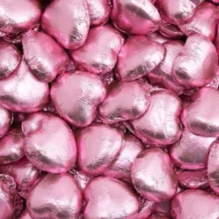 Chokladhjärtan i Rosa Folie 1kg
